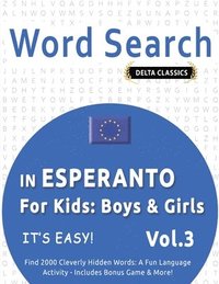 bokomslag Word Search in Esperanto for Kids