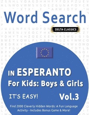 bokomslag Word Search in Esperanto for Kids