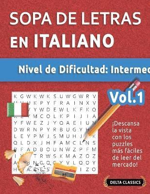 bokomslag Sopa de Letras En Italiano - Nivel de Dificultad