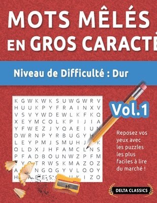 bokomslag Mots Mêlés En Format XL - Niveau de Difficulté