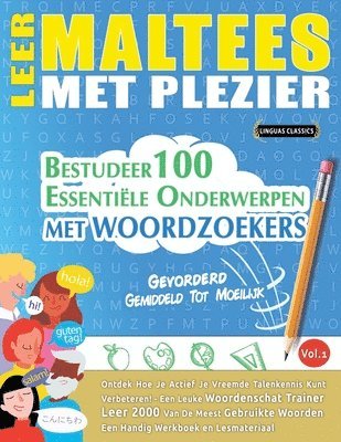 bokomslag Leer Maltees Met Plezier - Gevorderd