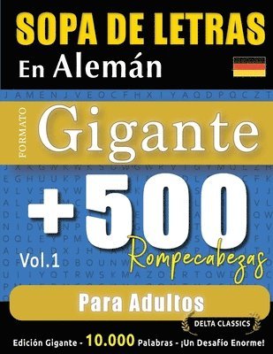 bokomslag Sopa de Letras En Alemán Formato Gigante
