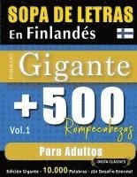 bokomslag Sopa de Letras En Finlandés Formato Gigante: 500 Rompecabezas Para Adultos - Vol.1 - Delta Classics - Edición Gigante - 10.000 Palabras - ¡Un Desafío