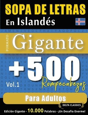 bokomslag Sopa de Letras En Islandés Formato Gigante