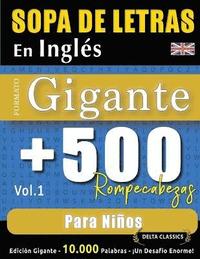 bokomslag Sopa de Letras En Inglés Formato Gigante