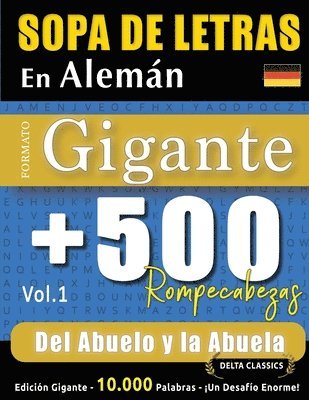 bokomslag Sopa de Letras En Alemán Formato Gigante