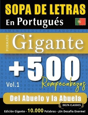 bokomslag Sopa de Letras En Portugués Formato Gigante