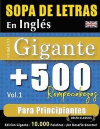 bokomslag Sopa de Letras En Inglés Formato Gigante
