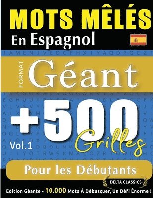 bokomslag Mots Mêlés En Espagnol Format Géant
