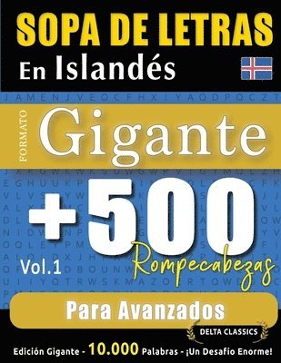 bokomslag Sopa de Letras En Islandés Formato Gigante