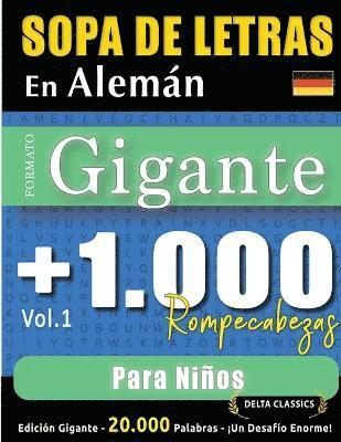 bokomslag Sopa de Letras En Alemán Formato Gigante