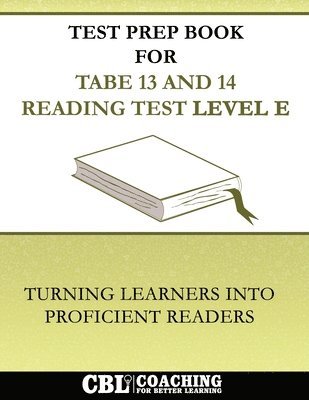 bokomslag Test Prep Book For TABE 13 and 14 Reading Test Level E