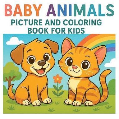 bokomslag Baby Animals Picture and Coloring Book for Kids