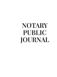 bokomslag Official Notary Journal