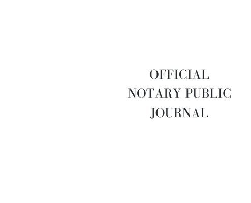 Rsn, RSN - Official Notary Journal, Inbunden