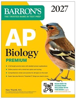 Barron's Educational Series, Mary Wuerth - AP Biology Premium, 2027: Prep Book with 6 Practice Tests + Comprehensive Review + Online Practice (Barron's AP Prep), Häftad
