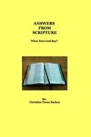 Christine Pocza Backus - Answers From Scriptures, Häftad