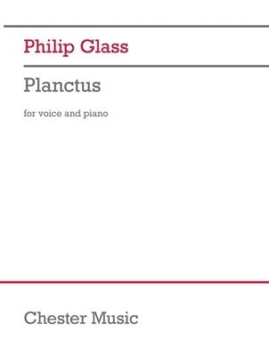 Glass - Planctus for Medium Voice and Piano 1