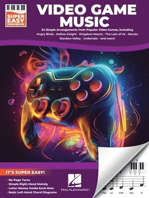 bokomslag Video Game Music - Super Easy Songbook: 24 Iconic Themes from Beloved Games for Super Easy Piano