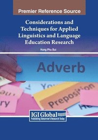 bokomslag Considerations and Techniques for Applied Linguistics and Language Education Research