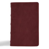 bokomslag CSB Personal Size Bible, Holman Handcrafted Collection, Premium Marbled Burgundy Calfskin