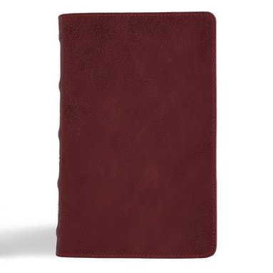 bokomslag CSB Personal Size Bible, Holman Handcrafted Collection, Premium Marbled Burgundy Calfskin