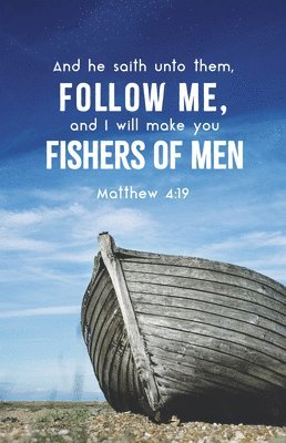 General Worship Bulletin: Follow Me (Package of 100): Matthew 4:19 (Kjv) 1