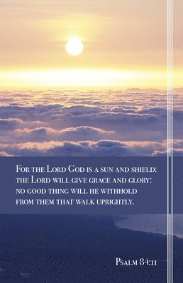 General Worship Bulletin: Shield (Package of 100): Psalm 84:11 (Kjv) 1