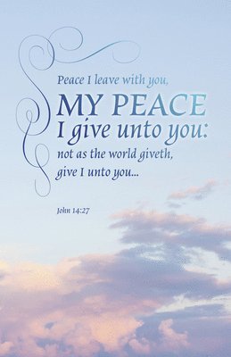 Funeral Bulletin: My Peace (Package of 100): John 14:27 (Kjv), Häftad