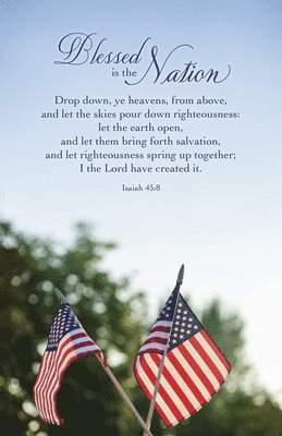bokomslag Patriotic Bulletin: Created It (Package of 100): Isaiah 45:8 (Kjv)