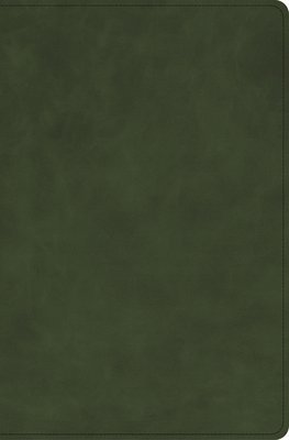 CSB Single-Column Compact Bible, Holman Handcrafted Collection, Zipper Closure, Olive Premium Calfskin