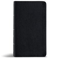 Csb Bibles by Holman - CSB Large Print Compact Reference Bible, Easy-To-Read Optimal Type, Digital Study Edition, Black Genuine Leather, Inbunden