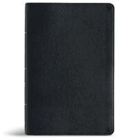 Csb Bibles by Holman - CSB Personal Size Giant Print Bible, Easy-To-Read Optimal Type, Digital Study Edition, Black Genuine Leather, Inbunden