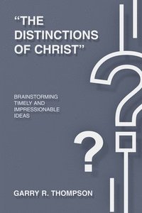 bokomslag 'The Distinctions of Christ': Brainstorming Timely And Impressionable Ideas