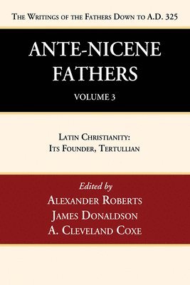 bokomslag Ante-Nicene Fathers: Translations of the Writings of the Fathers Down to A.D. 325, Volume 3