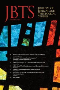 bokomslag Journal of Biblical and Theological Studies, Issue 7.2
