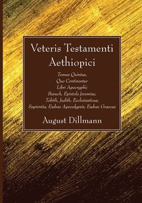 bokomslag Veteris Testamenti Aethiopici