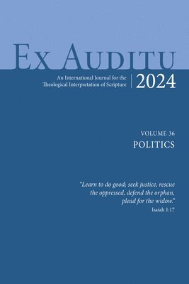 bokomslag Ex Auditu - Volume 36: An International Journal for the Theological Interpretation of Scripture