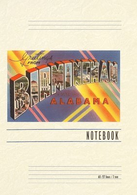Vintage Lined Notebook Greetings from Birmingham 1