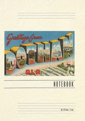Vintage Lined Notebook Greetings from Dothan, Häftad