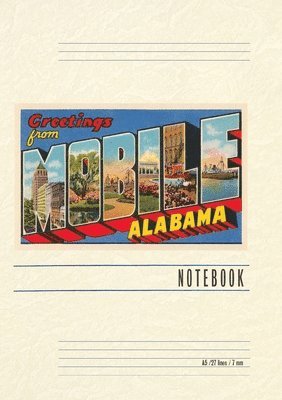 Vintage Lined Notebook Greetings from Mobile 1