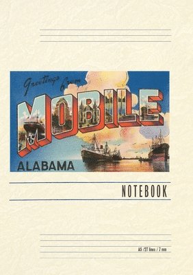 Vintage Lined Notebook Greetings from Mobile 1