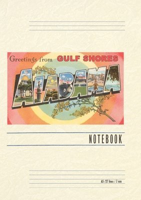 bokomslag Vintage Lined Notebook Greetings from Gulf Shores