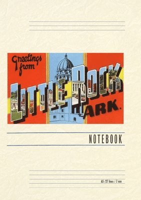 bokomslag Vintage Lined Notebook Greetings from Little Rock