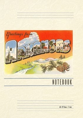 bokomslag Vintage Lined Notebook Greetings from Arkansas