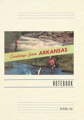Vintage Lined Notebook Greetings from Arkansas 1