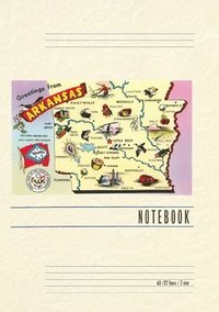 bokomslag Vintage Lined Notebook Greetings from Arkansas