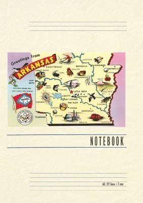 Vintage Lined Notebook Greetings from Arkansas 1