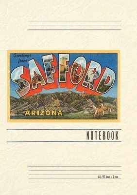 Vintage Lined Notebook Greetings from Safford 1
