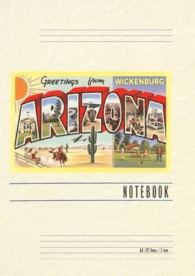 Vintage Lined Notebook Greetings from Wickenburg 1